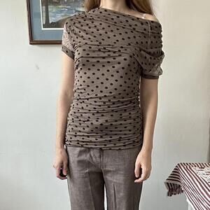Polka Dot Lace Top